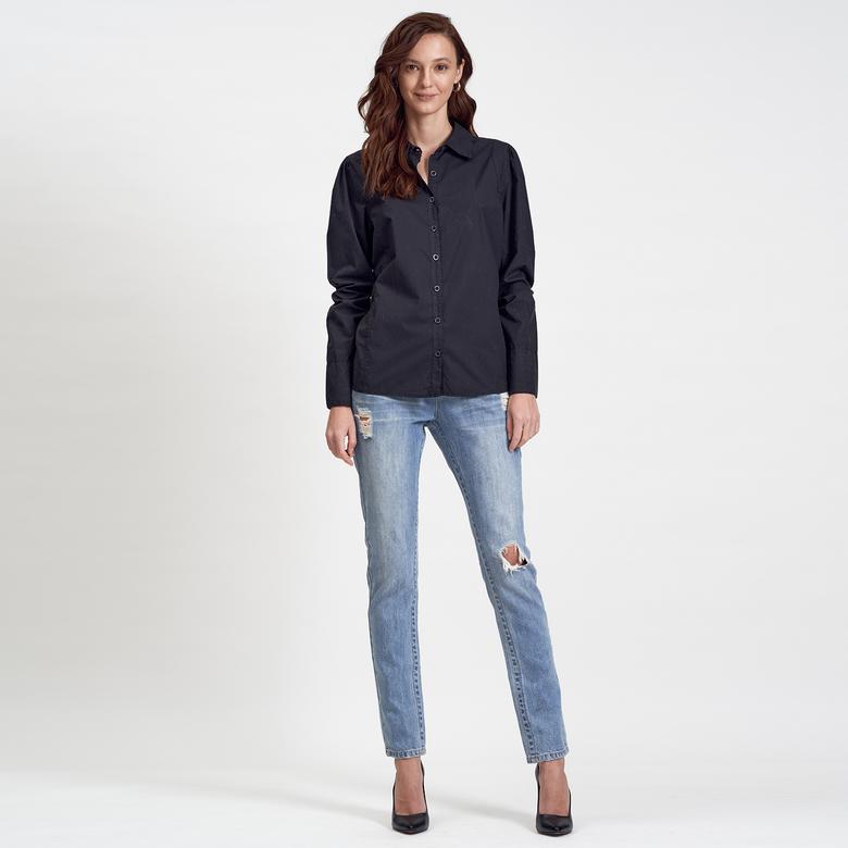 DKNY Jeans Kadın Poplin Gömlek 2300000857002