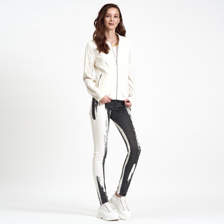 Beyaz DKNY Jeans Kadın Ceket 2300006557002