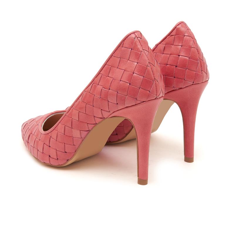 Kırmızı Alba Kadın Deri Klasik Ayakkabı_2
