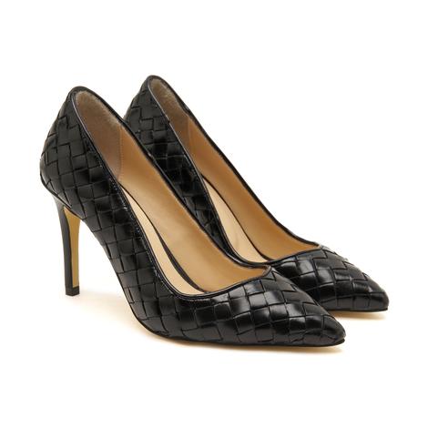 Siyah Alba Kadın Deri Klasik Ayakkabı DESA