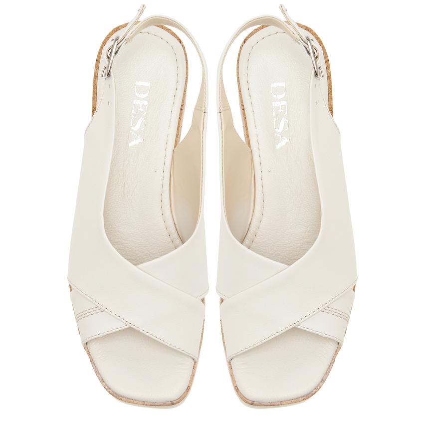Beyaz Fleur Kadın Sandalet 2010047441002
