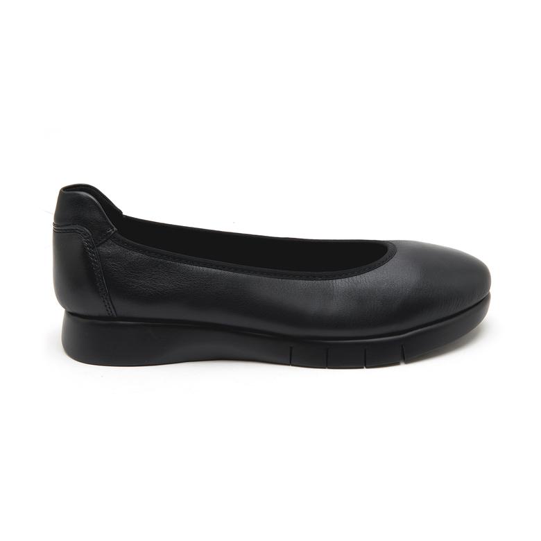 Crescita Comfort Siyah Kadın Deri Günlük Ayakkabı 2010048828006
