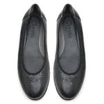 Maid Comfort Metalik Siyah Kadın Deri Günlük Ayakkabı 2010048832001