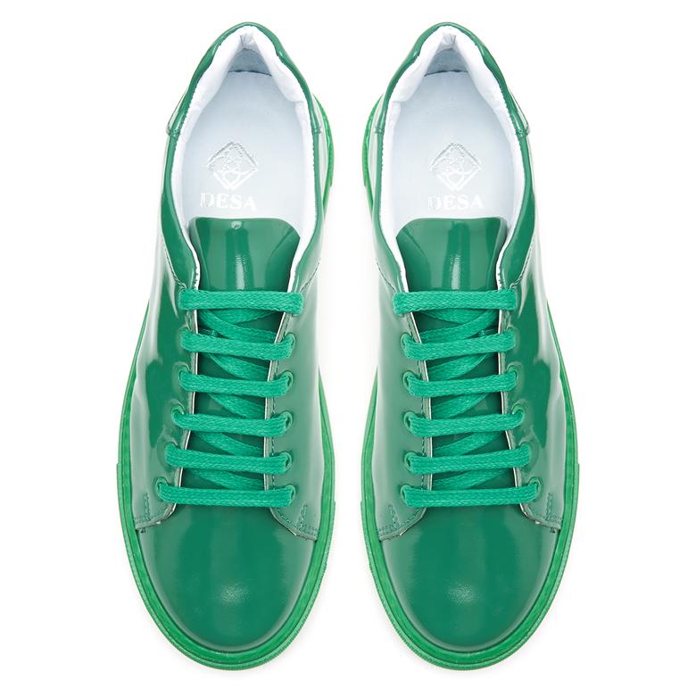 Joy Yeşil Kadın Rugan Deri Spor Ayakkabı 2010048786004