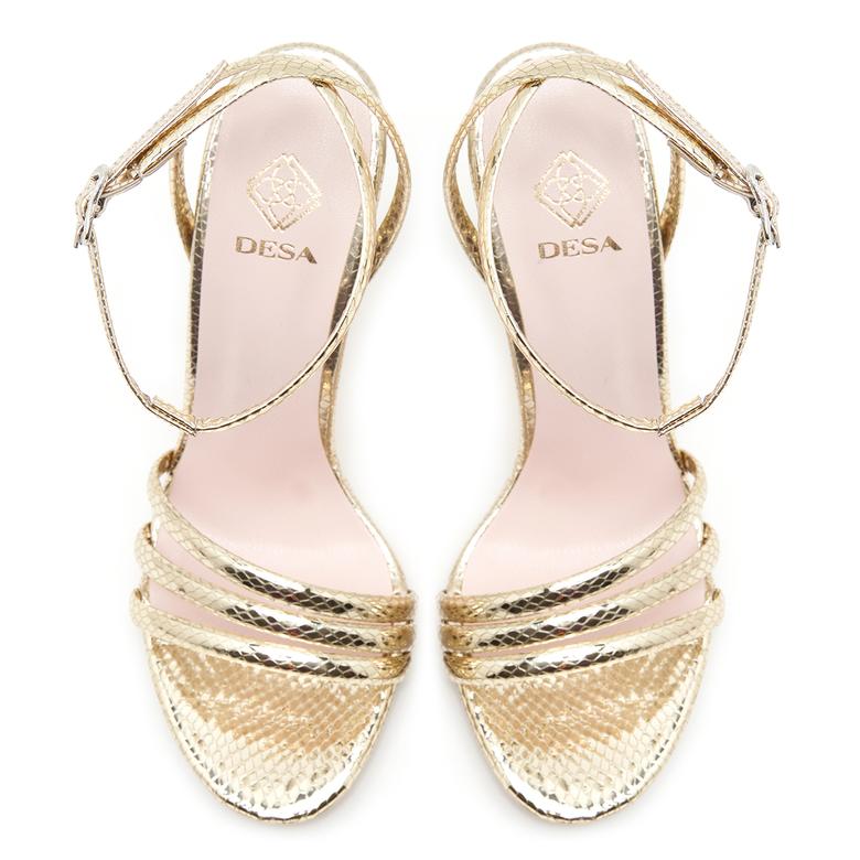 Prinze Gold Kadın Topuklu Sandalet 2010048752009