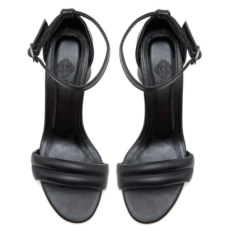 Moulino Siyah Kadın Topuklu Sandalet 2010049154001