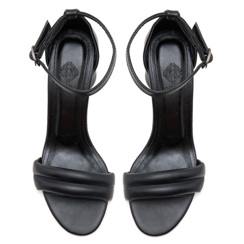 Siyah Kadın Topuklu Sandalet 2010049154001