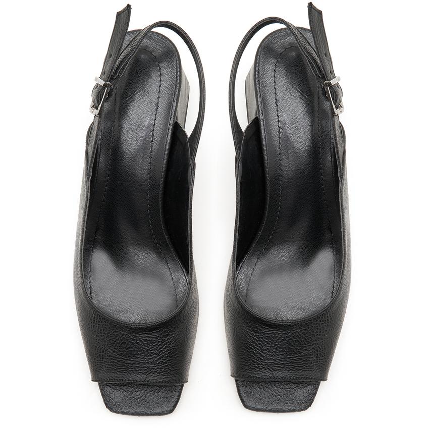 Polini Siyah Kadın Topuklu Sandalet 2010049294001