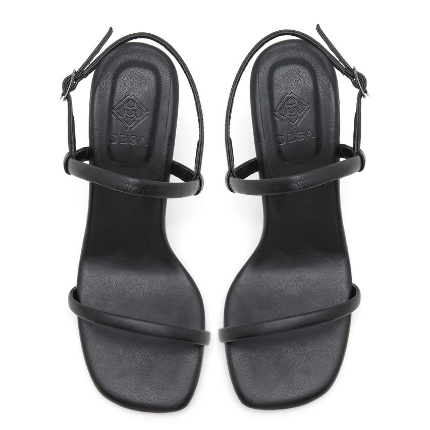 Siyah Kadın Topuklu Sandalet 2010049289001