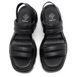 Siyah Kadın Deri Sandalet 2010049195001